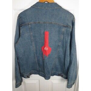 Maker's Mark SIV Whiskey Denim Jacket Men's Size 2XL Medium Wash